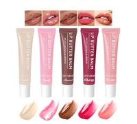 5 Colori Lucidalabbra Lip Oil Set, Lip Gloss Rimpolpante Labbra, Gloss Trasparente Burrocacao Labbra, Lucidalabbra Volumizzante Gonfia Labbra, Lip Butter Balm Glow Oil Lip Care