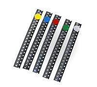 (5 colori x 20 pezzi = 100 pz) 0805 SMD LED Diodo Kit assortiti (Mini Chip 2,0 mm x 1,2 mm per PCB DC 20 mA) Lampadine Super Luminose Componenti Elettronici Diodi Emissione di Luce