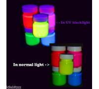 5 Colori X 30ml Pentole fluorescent UV Brilla Lampada a Ultravioletti Colori