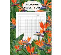 5 Column Ledger Book for Women: A Practical Simple Tracking Income and Expenses Accounting Record Book for Personal and Small Business Use