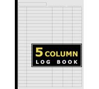 5 column log book; Customizable Log Book 5 Column/Columnar Pad/Multipurpose Record Logbook, 8.5" x 11", 120 Pages, Suitable for Small Business: V 1