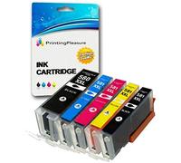 5 Compatibili PGI-580/CLI-581 XXL Cartucce d'inchiostro per Canon Pixma TR7550, TS6151, TS6251,TS705, TS8152, TS8251, TS8252, TS9550, TS9551C | PGI-580PGBK CLI-581BK CLI-581C CLI-581M CLI-581Y XXL