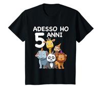 5 Compleanno Bambini & Zoo - Regalo Di 5 Anni Maglietta