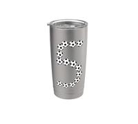 5° compleanno calcio ragazzi bambini 5 cinque anni Bicchiere termico in acciaio inox doppia parete