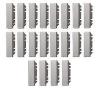 5 CONFEZIONE MODULI 1/2 FALSO POLO (20PZ), GRIGIO, COMPATIBILE CON BTICINO AXOLUTE, TAPPO DI CHIUSURA, MODULI E FRUTTI 100% COMPATIBILI, MATERIALI DI ALTA QUALITA'
