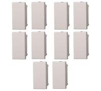 5 CONFEZIONE MODULI FALSO POLO (10PZ), BIANCO, COMPATIBILE CON BTICINO AXOLUTE, TAPPO DI CHIUSURA, MODULI E FRUTTI 100% COMPATIBILI, MATERIALI DI ALTA QUALITA'