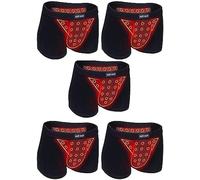 5 Confezioni Biancheria Intima Da Uomo Per L'allargamento Boxer Mutandine Per La Terapia Della Prostata In Tormalina Mutandine Di Sanità Biancheria Intima Per L'allargamento (Color : 1, Size : 6XL)