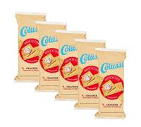 5 confezioni Colussi Crackers con Sale di Sicilia, Cracker Salati Italiani da 500g