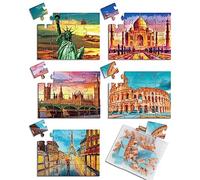5 confezioni da 16 puzzle grandi con demenza per attività di prodotti di Alzheimer, puzzle di Alzheimer, giochi cognitivi facili da ricordare per anziani, anziani e adulti, regalo con 5 sacchetti di