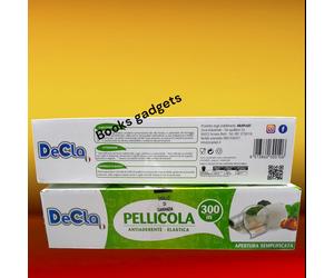 5 Confezioni DeCla Pellicola per Alimenti Antiaderente Elastica 300 Metri