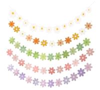 5 confezioni di striscioni a forma di margherita per decorazioni da appendere graziosi festoni floreali da compleanno
