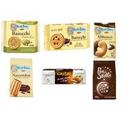 5 confezioni di test per biscotti Mulino Bianco Nascondini Baiocchi Pistacchio Pan di stelle + Matilde Vicenzi Grisbi Pistacchio 150 g