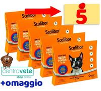 5 CONFEZIONI SCALIBOR 48 CM ⇢ Antiparassitario per CANI di PICCOLA MEDIA taglia