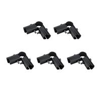 5 connettori per tubi in acciaio inossidabile ispessiti per rack di asciugatura in metallo raccordi per tubi di facile installazione per tubi rotondi forniture multiuso connettore per tubi