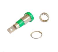 5 connettori presa for montaggio a pannello su telaio con jack femmina a banana in ottone da 2 mm for spina a banana non protetta(Green)