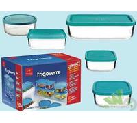 Contenitori Salvaspazio Per Alimenti In Vetro Con Coperchio Frigoverre