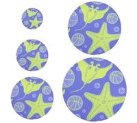 5 coperture per alimenti da esterno riutilizzabili in 5 dimensioni coperchi per ciotole per pane lievitazione naturale coperchi per frigorifero e campeggio e cucina animale stella marina palla verde