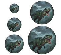 5 coperture per alimenti riutilizzabili in 5 dimensioni coperture per ciotole per pane lievitazione cibo frutta avanzi animali della giungla Dino ruggente