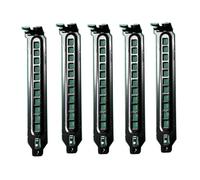 5 coperture per slot PCI in acciaio duro nero con viti Filtro di espansione completa piastra di chiusura per PC desktop case ventilazione