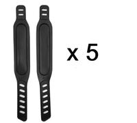 5 COPPIE DI CINGHIE PER PEDALI GENERICI PER CYCLETTE BIKE RECUMBENT VERTICAL ...