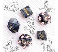 5 Coppie Di Dadi Neri Regalo Per Gli Amici Gioco Umorismo Giocattolo, Regalo Per Uomo Donna