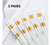 5 Coppie Giapponese Prugna Fiori Ceramica Bacchette Creativo Utensili da Cucina