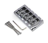 5 Corde Basso Ponte Metallo Fisso Hardtail Corde Ponte Sella Con Viti Di Fissaggio Per Chitarra Elettrica Basso