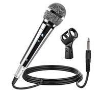 5 CORE Microfono portatile cardioide dinamico vocale premium microfono unidirezionale con cavo XLR staccabile da 4,9 m a jack audio da ¼ di pollice e interruttore on/off, per karaoke canto PM 111 CH