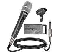 5 CORE Microfono vocale dinamico professionale al neodimio cardioide unidirezionale microfoni palmare per altoparlanti, karaoke con griglia in rete di acciaio, corpo in metallo interruttore ON/OFF w