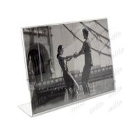 5 CORNICI CRILEX DA TAVOLO IN PLEXIGLASS ESPOSITORE PORTAFOTO 20x25 Orizzontale