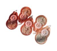 5 correttori a nastro, 20 m x 5 mm, per artigianato, biglietti, scrapbooking, nastri bianchi ricaricabili, totale 100 m, nastro per forniture scolastiche