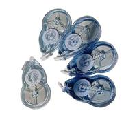 5 correttori a nastro bianco, 20 m x 5 mm, totale 100 m, per scrapbooking, creazione di biglietti, scrittura, scuola, ufficio, uso ergonomico, nastro di correzione