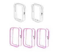 5 cubi di imballaggio Aereo Quart Size Travel Bag per articoli da toeletta 1 Qt Clear Toiletry Borse per Viaggi Approvato Tsa Liquido Pouch Carry On 3-1-1 Volo Essentials Donne Uomini Internazionale
