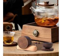 5 cuscinetti isolanti sottobicchieri in legno a forma di lumaca per