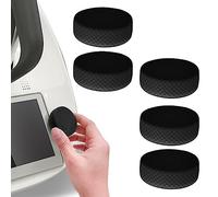 5 custodie in silicone per interruttori compatibili con Thermomix TM6, antipolvere, accessori per robot da cucina Vorwerk TM6, protezione e decorazione (nero)