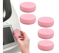 5 custodie in silicone per interruttori compatibili con Thermomix TM6, antipolvere, accessori per robot da cucina Vorwerk TM6, protezione e decorazione (Rosa)