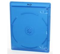 5 custodie singole per Blu-ray Viva Elite, custodia per dischi Blu-ray da 11 mm con custodia trasparente per opere d'arte, plastica resistente in polipropilene, hub sicuro a pulsante, custodia di
