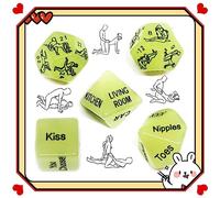 ̶ ̶ ̶ ̶ ̶ ̶ ̶ ̶ ̶ 5 Dadi Fosforescenti, Regali Per Coppie, Amici, Giochi Fosforescenti, Giocattoli Umoristici Per San Valentino E Capodanno, Giochi Divertenti, Sport