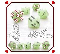 ̣ σ 5 Dadi Luminosi Verdi, Bellissimi Motivi, Giocattoli Antistress, Accessori Per Giochi E Attività, Decorazioni Per La Casa, Regali Per Uomini E Donne
