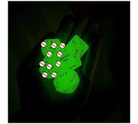 ̣ σ 5 Dadi Luminosi Verdi, Giocattoli Di Svolgimento Preferiti Per Attività Di Festa, Intrattenimento Domestico Al Bar, Regalo Per Uomini E Donne