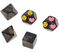 ̣ σ 5 Dadi Molto Divertenti, Regali Per Uomini Donne Amici, Giochi, Umorismo, Giocattoli, Decorazioni Per La Camera Da Letto (nero)