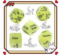 ̶ ̶ ̶̣ ̶ ̶ ̶σ̶ ̶ ̶ 5 Dadi Verdi Che Si Illuminano Al Buio, Regali Per Coppie, Uomini Donne, Amici, Giochi, San Valentino E Importanti Giochi Divertenti Per Le Vacanze, Feste