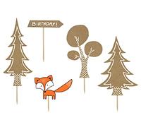 5 Decorazioni foresta per torta