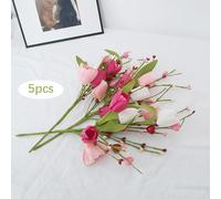 5 decorazioni nuziali con rami di fiori di tulipano artificiale per il