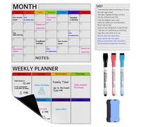 5 di loro Lavagna Calendario Magnetico Frigo,Lavagne Magnetiche per Frigorifero,Planning Settimanale Magnetica,Adesiva Lavagna Cancellabile Calendario Settimanale,Lavabile,per Bambini,Formato A3