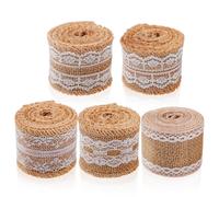 5 di nastro di iuta nastro di pizzo decorativo nastro da imballaggio