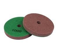 5 "Diamante Spugna Fibra Lucidatura Pad 1000 Grit - Lucidatura Piastrelle Pietra Marmo Calcestruzzo Ceramica Vetro 2Pcs