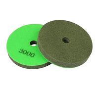 5 "Diamante Spugna Fibra Lucidatura Pad 3000 Grit - Lucidatura Piastrelle Pietra Marmo Calcestruzzo Ceramica Vetro 2Pcs