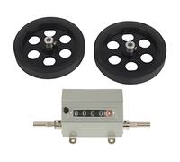 5 Digit Mechanical Counter 0-9999.9 | Rolling Wheel Length Measurement Tool | High Speed 350RPM for Weaving/Film/Leather | Metal Construction, Reset Key