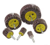 5 dischi abrasivi abrasivi da 16-40 mm, grana 80, con gambo da 6 mm, compatibili con strumenti rotanti per lucidatura di metallo e legno (30 mm)